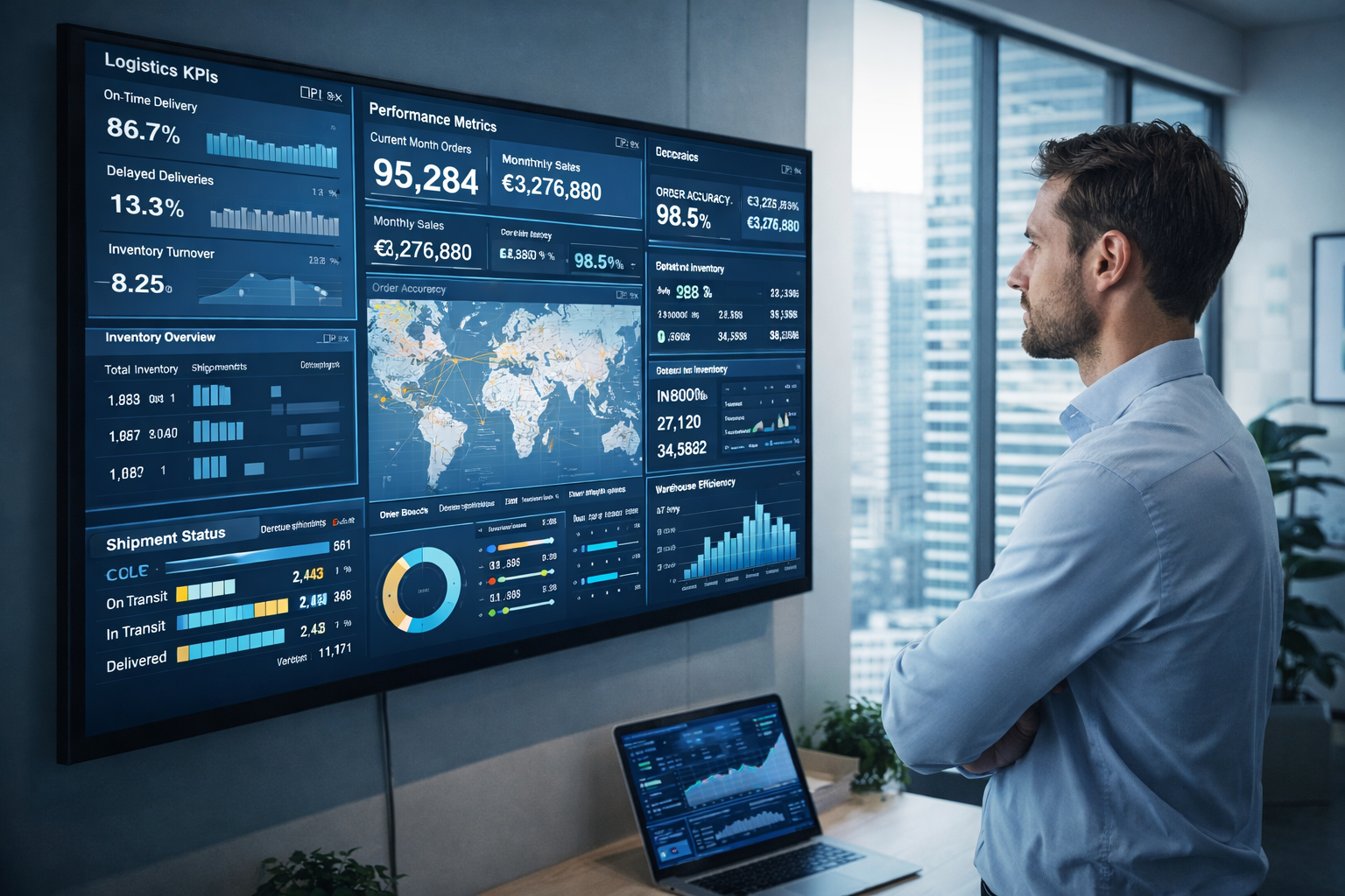 Pilotage de la performance logistique sur tableau de bord